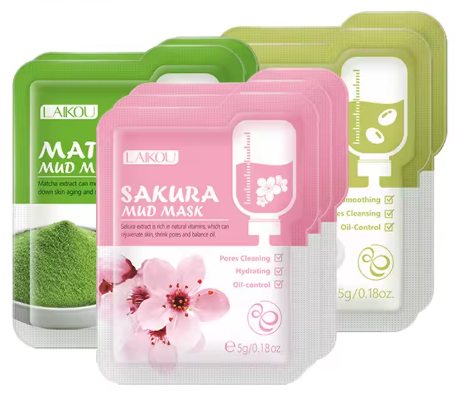 Clay Mask (Sakura, Matcha, Olive) 