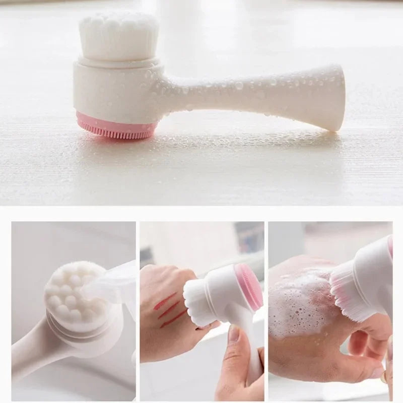 2 in 1 Facial Cleansing Brush – Care &amp; Massage